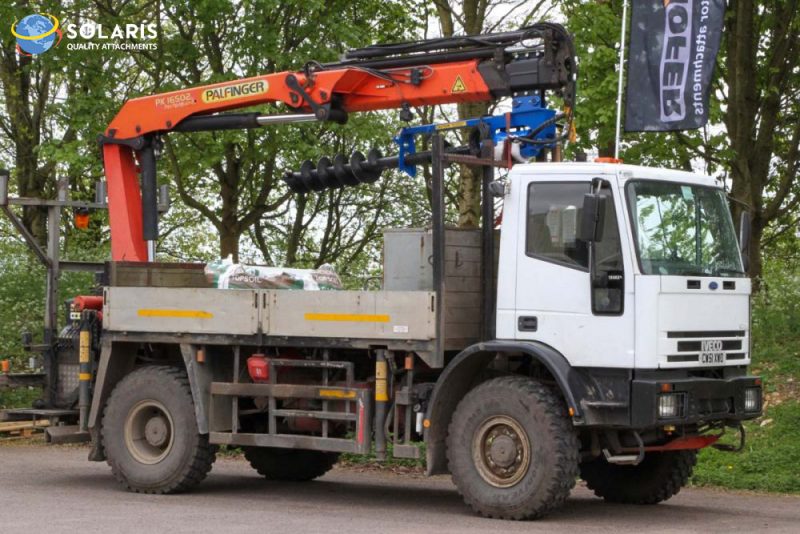 Solaris Auger Torque Drives and Bits for Truck Cranes