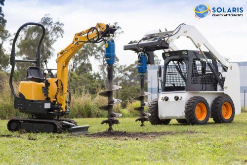 Solaris Auger Drives & Bits for Skid Steers