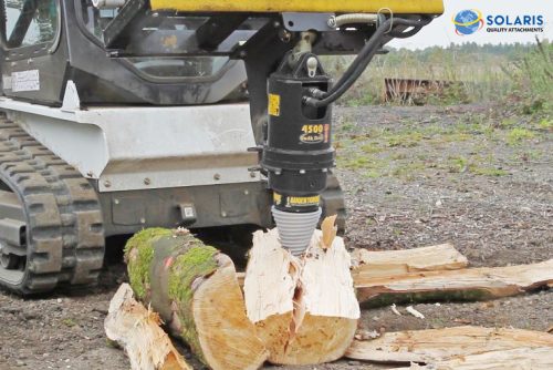 Solaris Log Splitter Attachment for Skid Steer