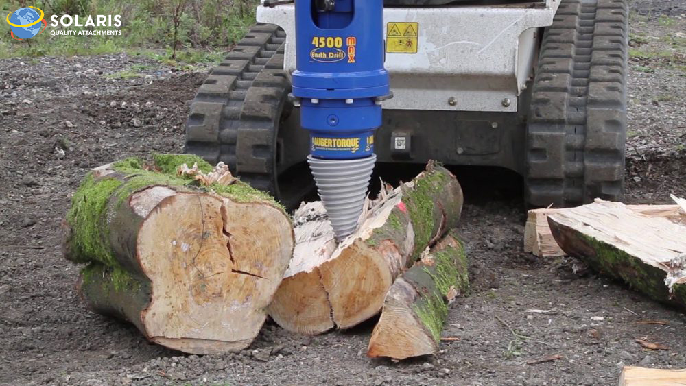 Solaris Hydraulic Wood Splitters - Skidsteer Attachment