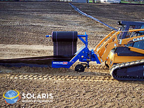 Solaris silt fence installer