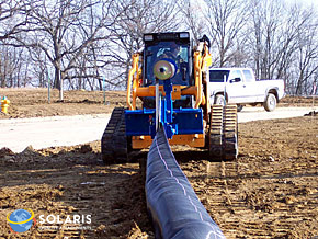 Solaris Silt Fence Installer - Skidsteer Attachment
