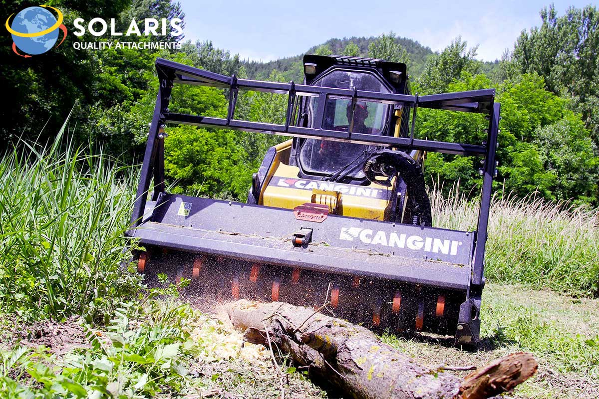 HighFlow Forestry Skid Steer Mulchers Solaris Attachments